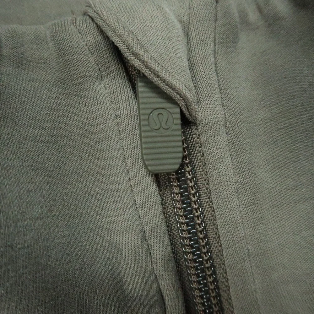 Lululemon‎ Pullover Womens Small Green Brushed Softstreme Half Zip Pockets